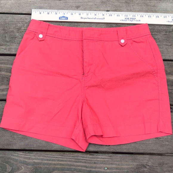 💞J Crew Coral Button Button Shorts - Picture 2 of 5